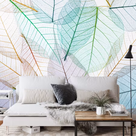 Fototapet - Colourful translucent leaves
