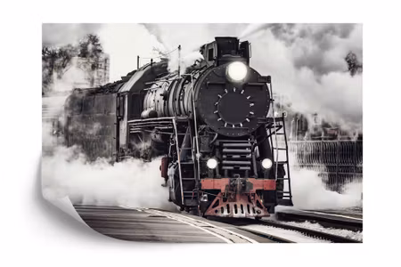 Fototapet - Antique steam train