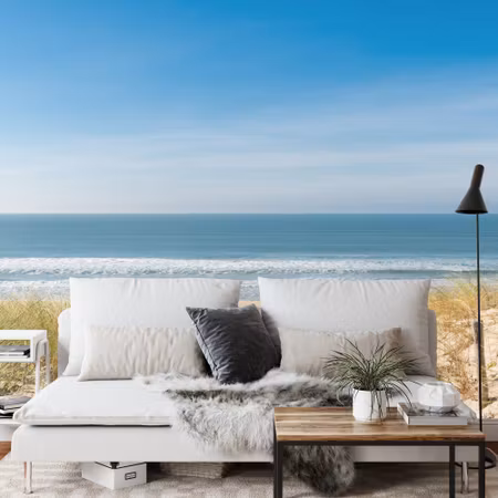 Fototapet - Beach sea dunes