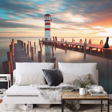 Fototapet - Landscape jetty 3D