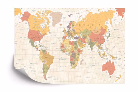 Fototapet - World map