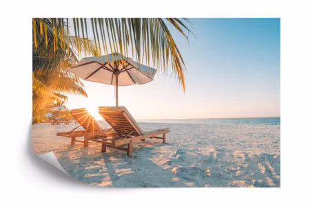 Fototapet - Beach sunset