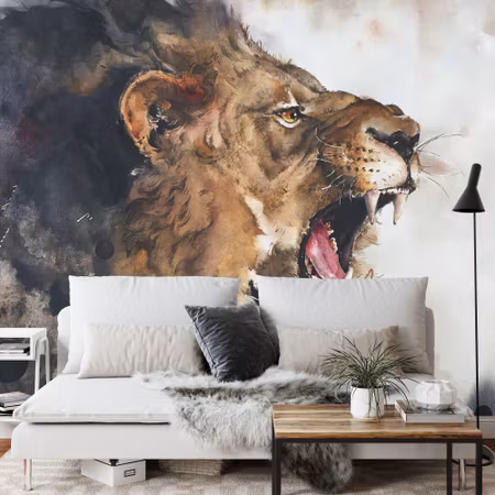 Fototapet - Wild lion