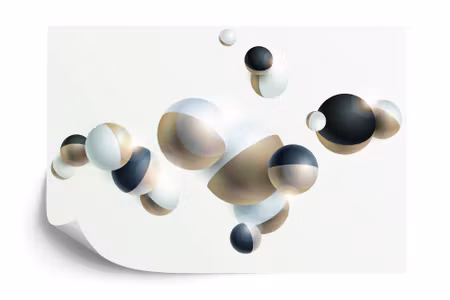 Fototapet - Modern balls 3D