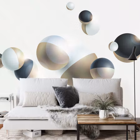 Fototapet - Modern balls 3D