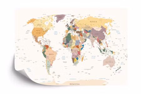 Fototapet - World map