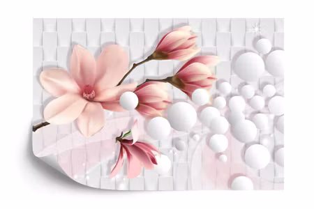 Fototapet - Colourful magnolia