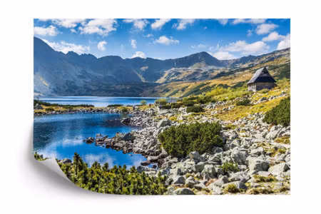 Fototapet - Mountain lake in the valley