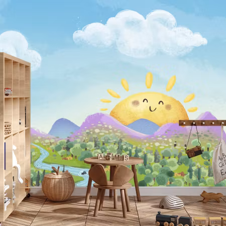 Fototapet - For children sunny landscape