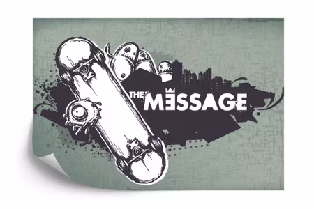 Fototapet - Skateboarding graffiti style ve9060