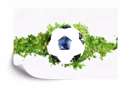 Fototapet - 3D soccer ball