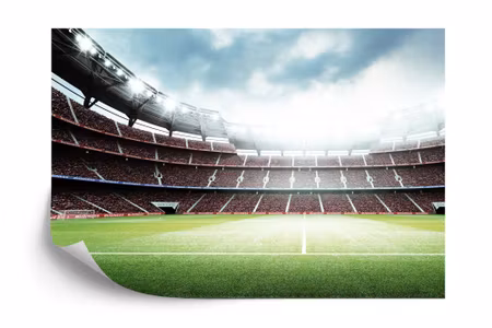 Fototapet - 3D soccer stadium
