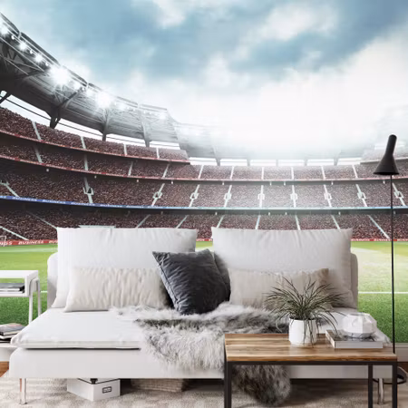 Fototapet - 3D soccer stadium
