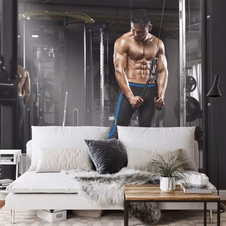 Fototapet - Muscular man during