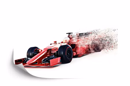 Fototapet - Abstract f1 car