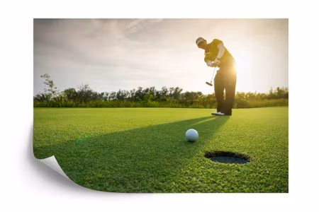 Fototapet - Golfer w