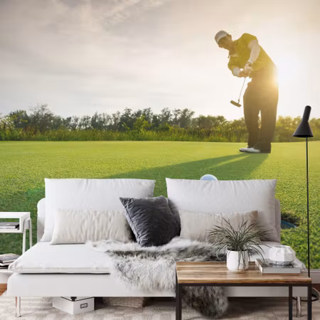 Fototapet - Golfer w