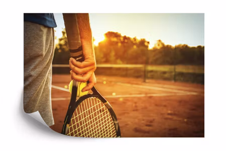 Fototapet - Tennis player before the match