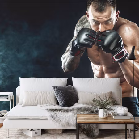 Fototapet - Focused boxer