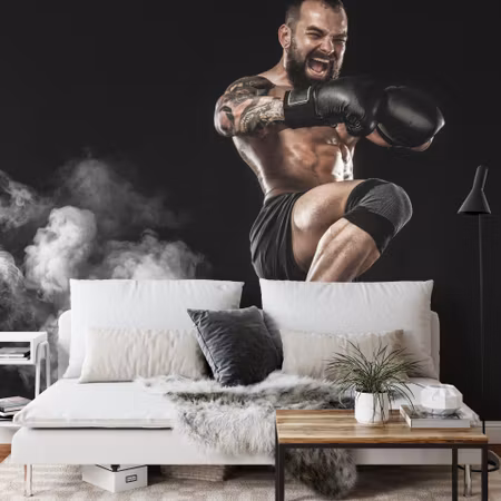 Fototapet - Angry boxer