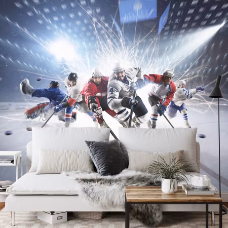 Fototapet - The hockey team