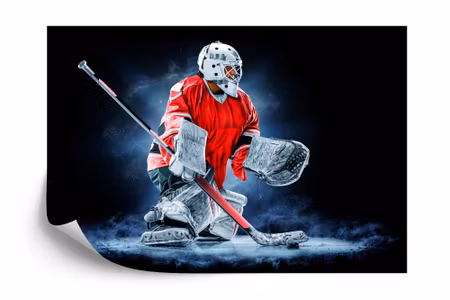 Fototapet - Hockey goalkeeper