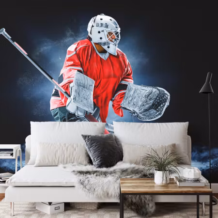 Fototapet - Hockey goalkeeper