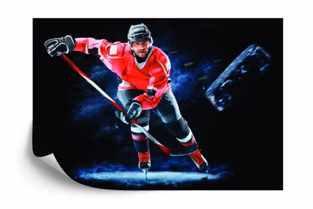 Fototapet - Training hockey player