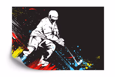 Fototapet - Hockey player