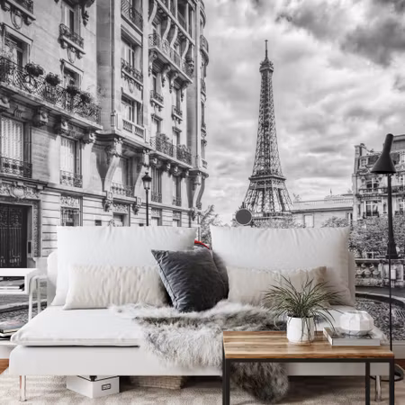 Fototapet - Paris black and white