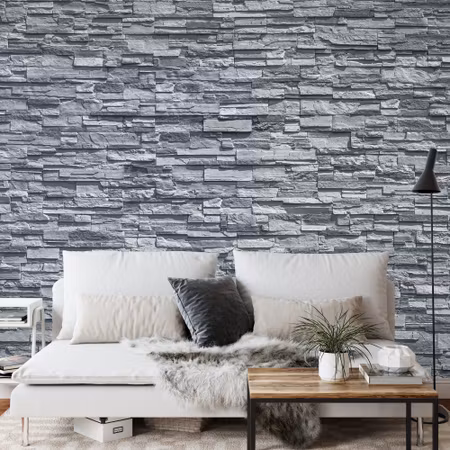 Fototapet - Stone slate in shades of gray