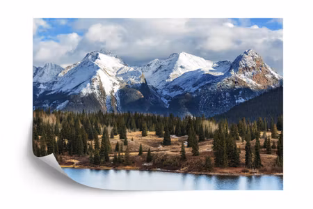 Fototapet - Winter in the mountains