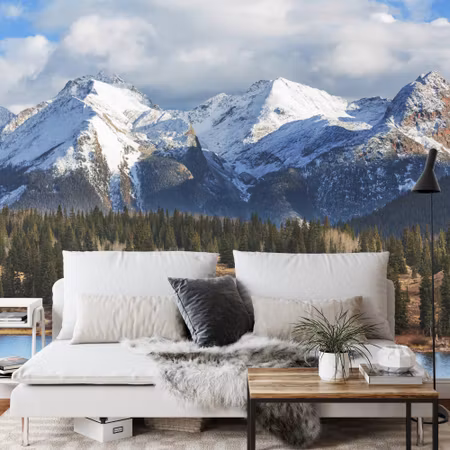 Fototapet - Winter in the mountains