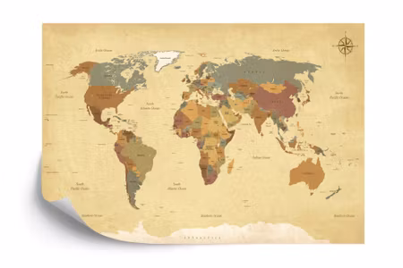 Fototapet - World map