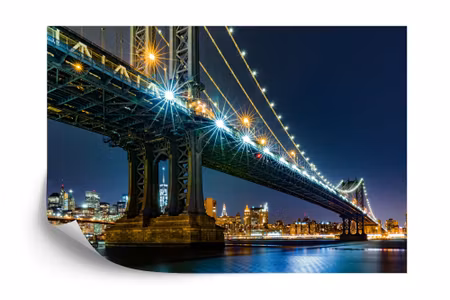 Fototapet - Bridge at night