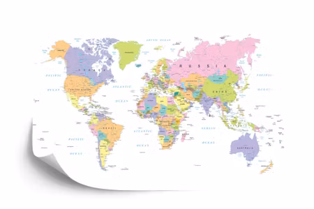 Fototapet - World map