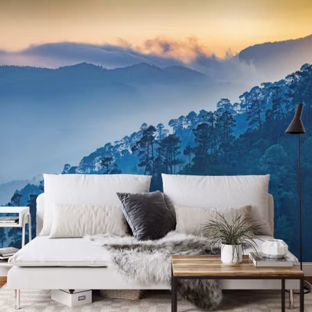 Fototapet - Forest mountains