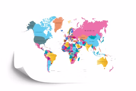 Fototapet - World map