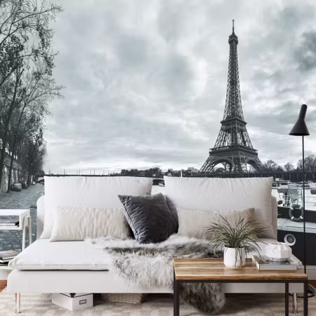 Fototapet - Paris black and white