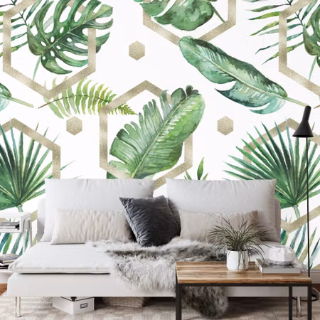 Fototapet - Monstera leaves