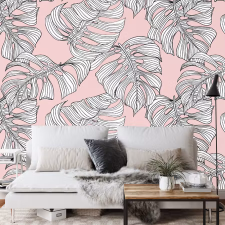 Fototapet - Monstera leaves