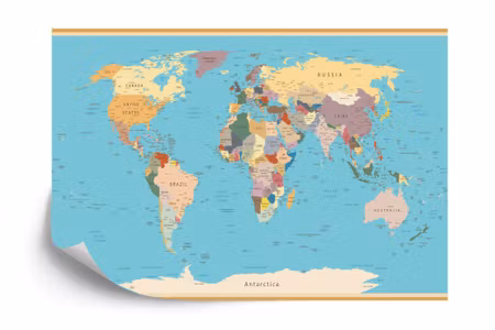 Fototapet - World map