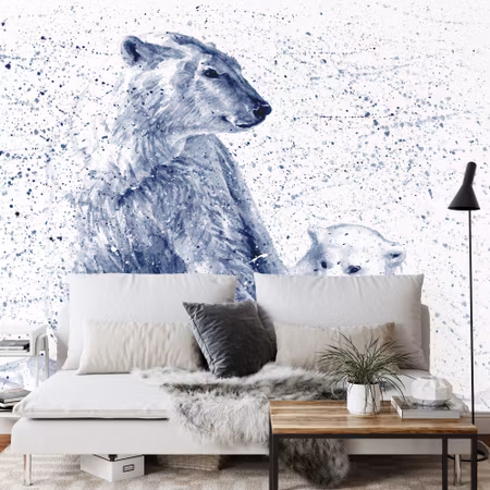 Fototapet - Polar bears