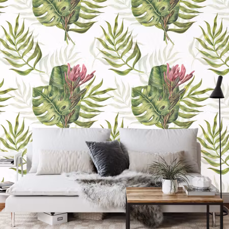 Fototapet - Monstera leaves
