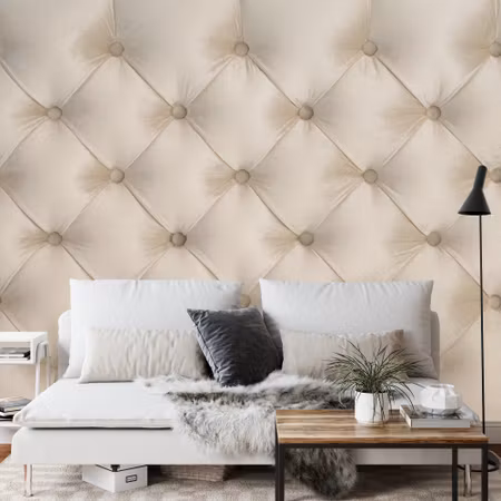 Fototapet - Quilted beige