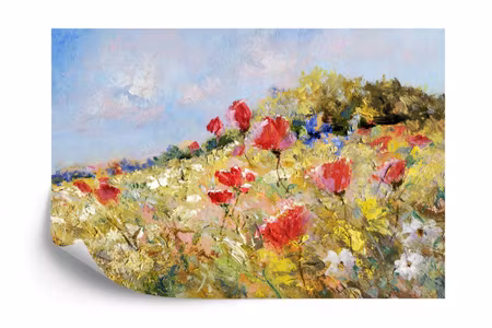 Fototapet - Painted poppies