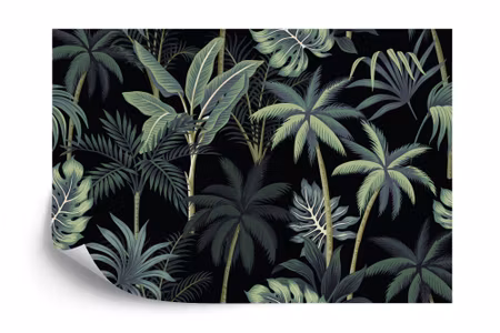 Fototapet - Trees and palm leaves