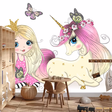 Fototapet - Fairy tales and unicorns