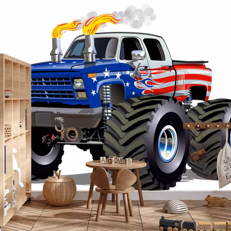 Fototapet - American monstera truck