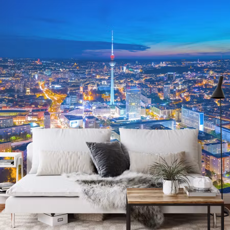 Fototapet - Bird&amp039s eye view of berlin at